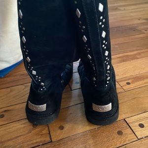 Uggs black with nice silver detail